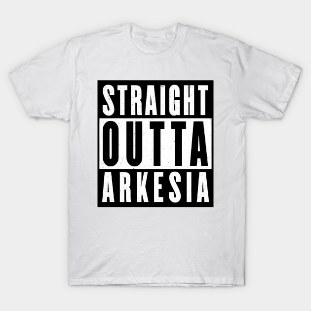 Straight Outta Arkesia T-Shirt by JigglePeek